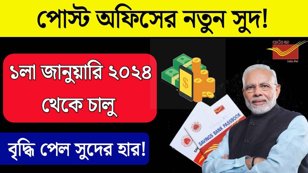 Post Office Interest Rate 2024 বৃদ্ধি পেল পোস্ট অফিসের সুদের হার! কত